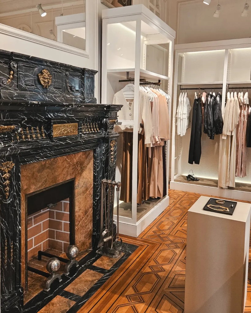 Luxury interior Massimo Dutti store Lisbon